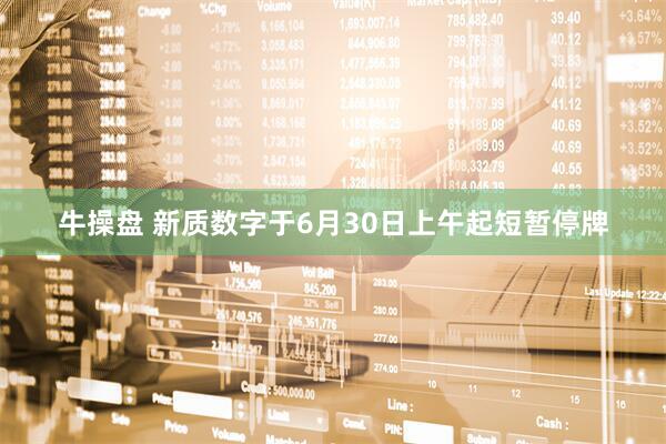 牛操盘 新质数字于6月30日上午起短暂停牌